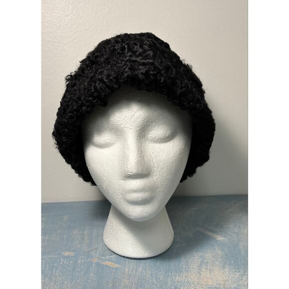 Vtg North King J.J. Seifter NYC Fur Hat Dyed Beaver & Persian Lamb Black Cossack main image 7